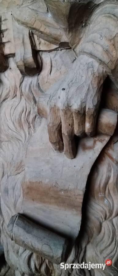 Rzeźba Święty Lite Drewno DUŻA STOJĄCA HANDMADE Gliwice