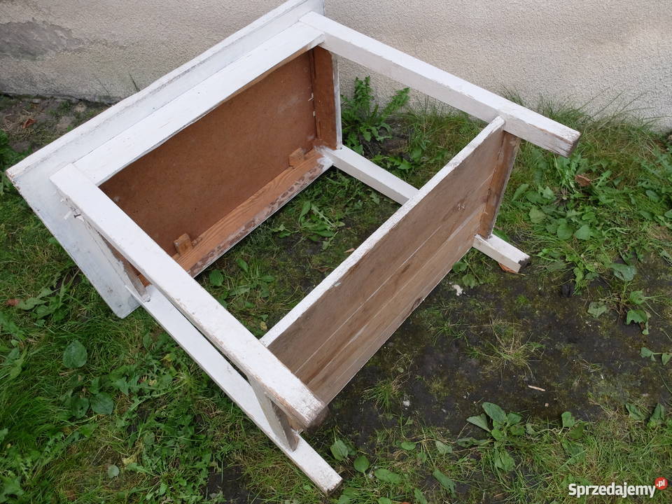 Stary drewniany stół kuchenny 330 Kościan