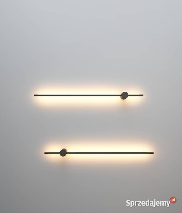 Kinkiet liniowy Polonez 800 80 czarny lampa Warszawa