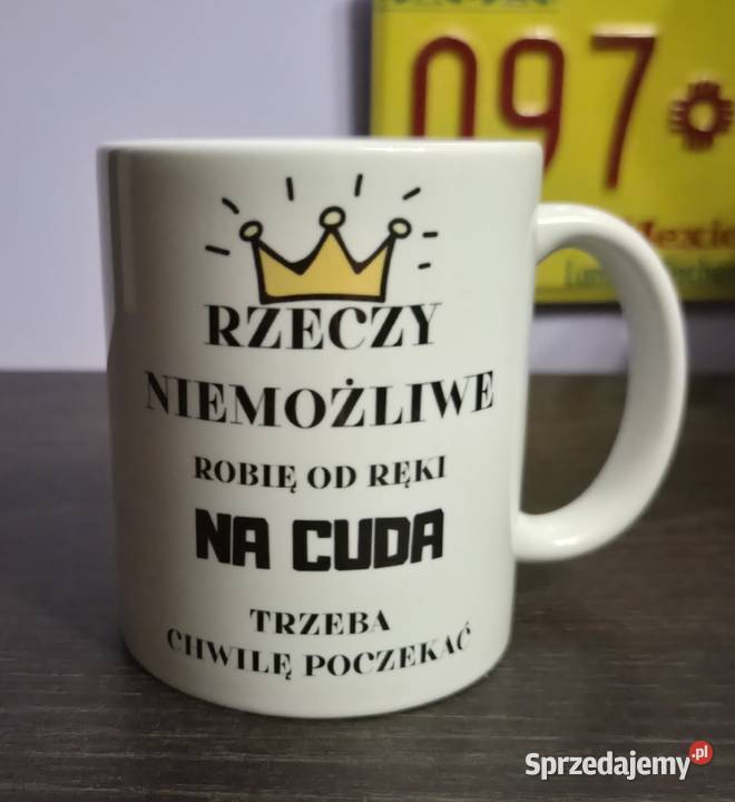 Kubek Rzeczy niemożliwe robię ręki na cuda mazowieckie Warszawa sprzedam
