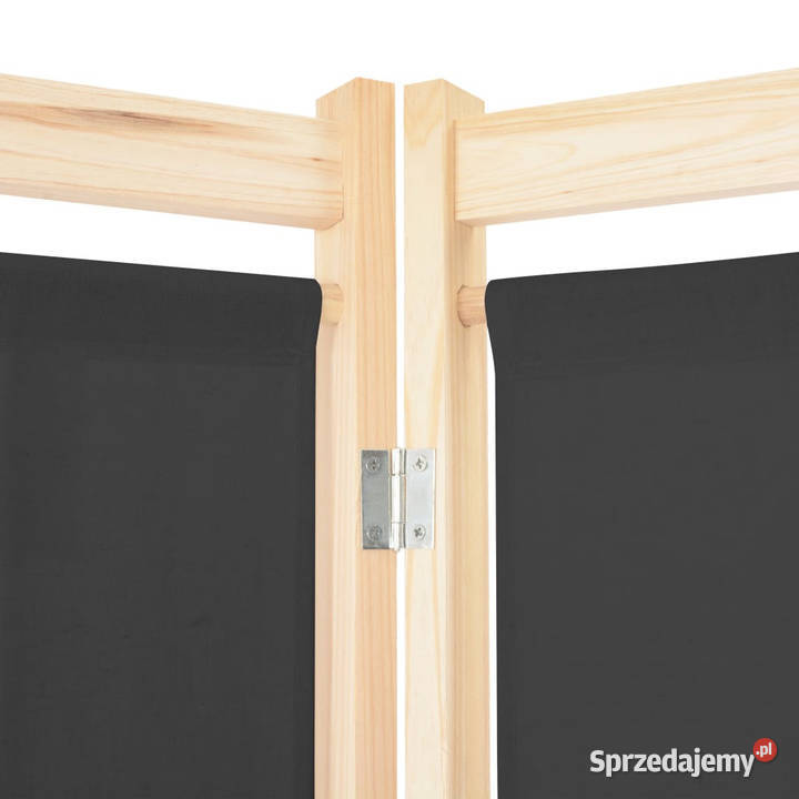 Parawan 5panelowy szary 200 x 170 x 4 tkanina Warszawa
