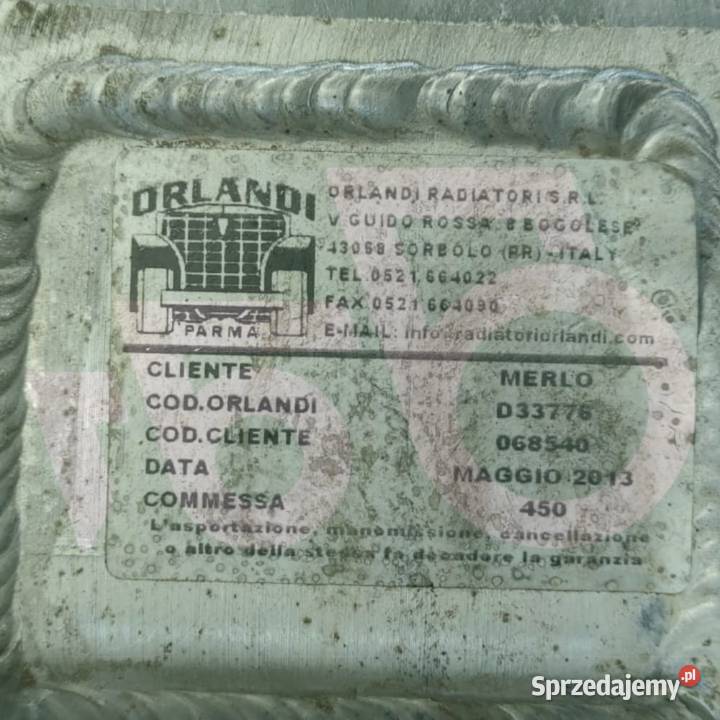 Chłodnica Radiator 045245 066678 068540 MERLO P wielkopolskie Wilkowo