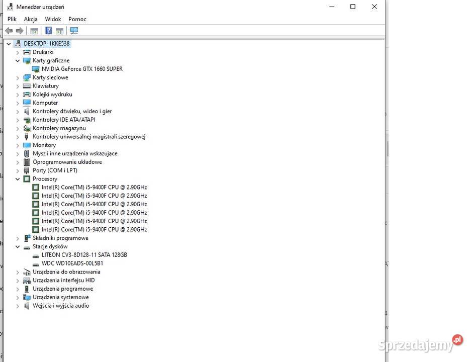 Komputer Gamingowy ARGB i5 9400f gtx 1660 6gb Kraków sprzedam