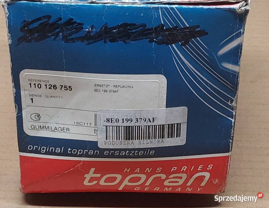 PODUSZKA SILNIKA AUDI A4 B6 B7 24 30 32 Silniki i osprzęt Mielęcin