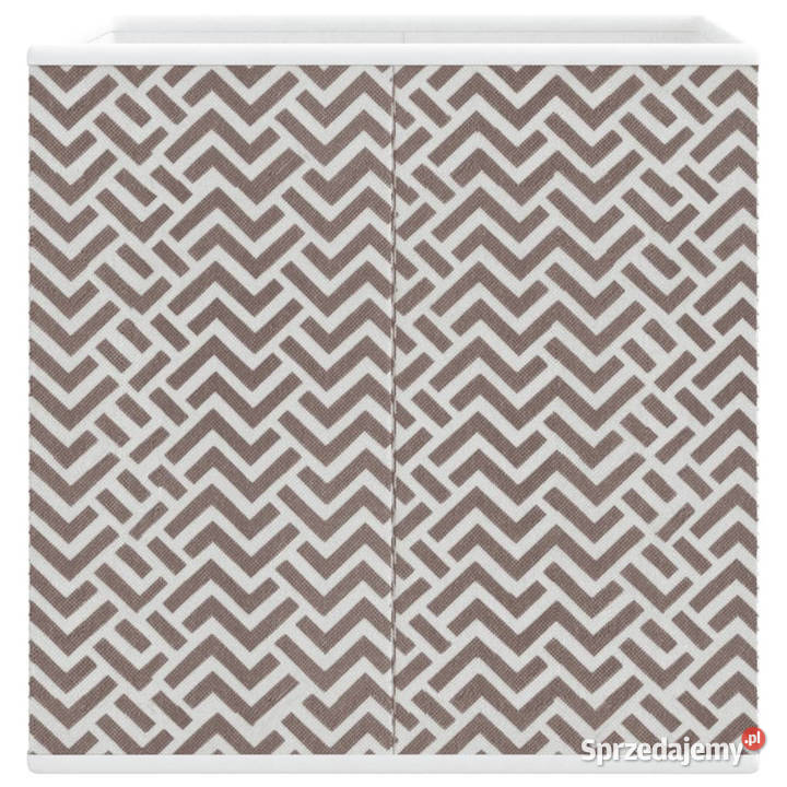 Składane pudełka 4 brązowe 32x32x32 włóknina Pozostałe Pozostałe