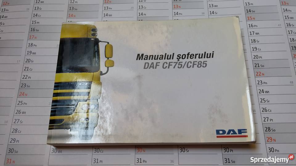 Instrukcja obsługi DAF CF75CF85 Szamotuły