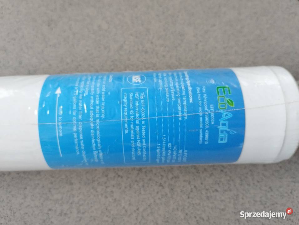 Filtr wody do lodówki Whirlpool SBS002 SBS001 Katowice