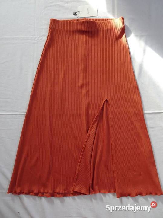 Bershka elegancka Ceglana spódnica dzianinowa Rozmiar 36(S) małopolskie Nowy Sącz sprzedam