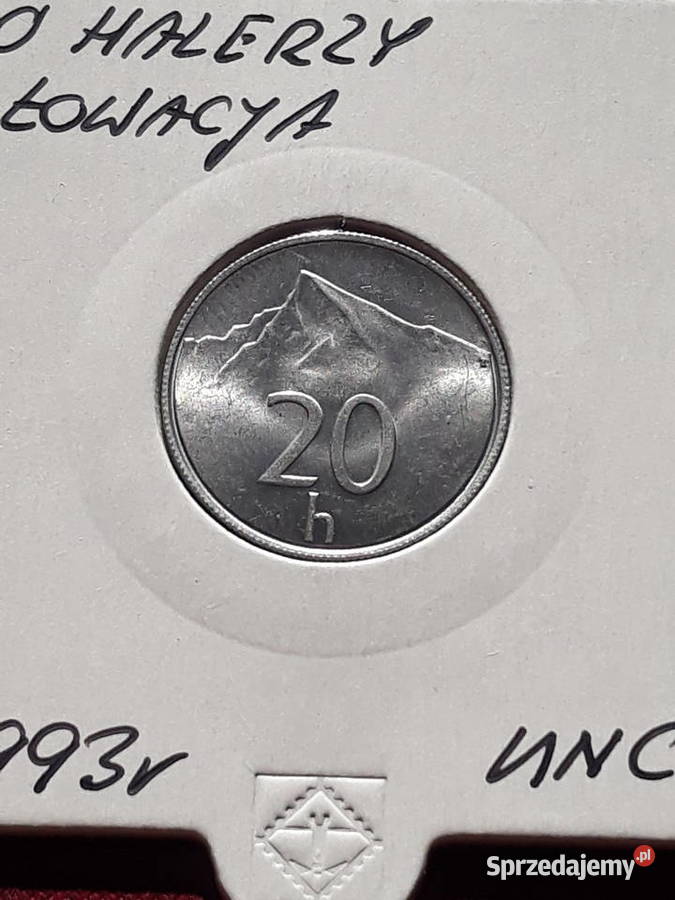 20 Halerzy Słowacja 1993 r Mennicze Konin