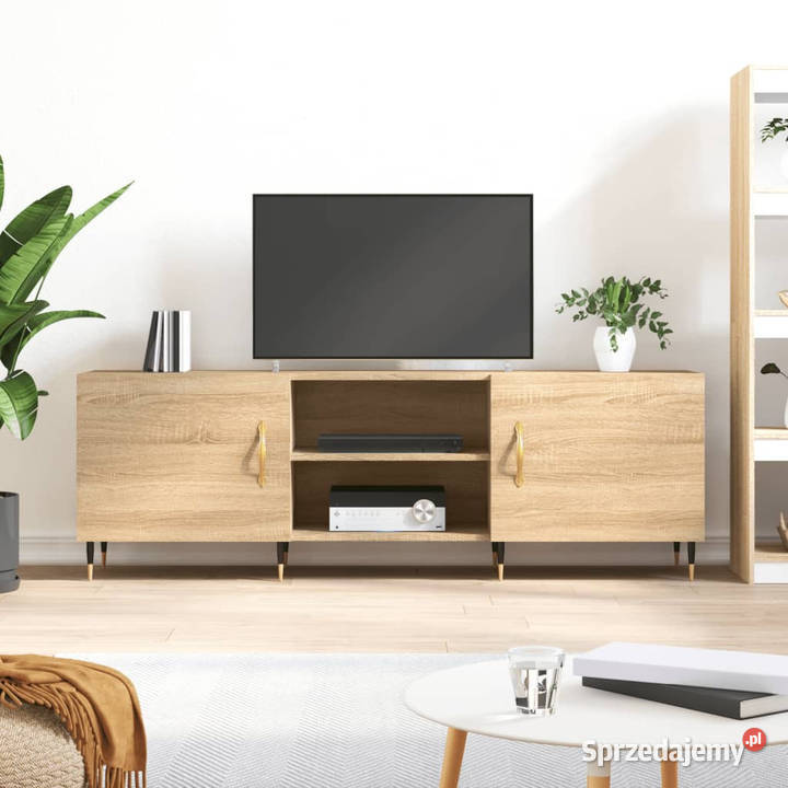 Szafka TV dąb sonoma 150x30x50 materiał