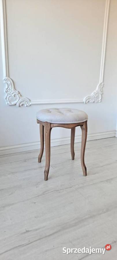 Stylowa pufa podnóżek stołek taboret Ludwik Szczecin