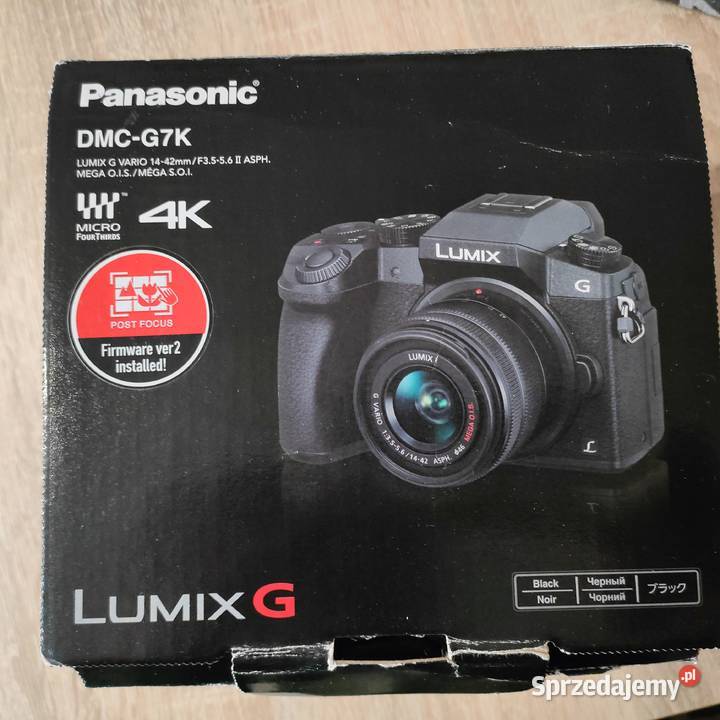 Aparat Panasonic Lumix DMCG7 śląskie Zawiercie sprzedam