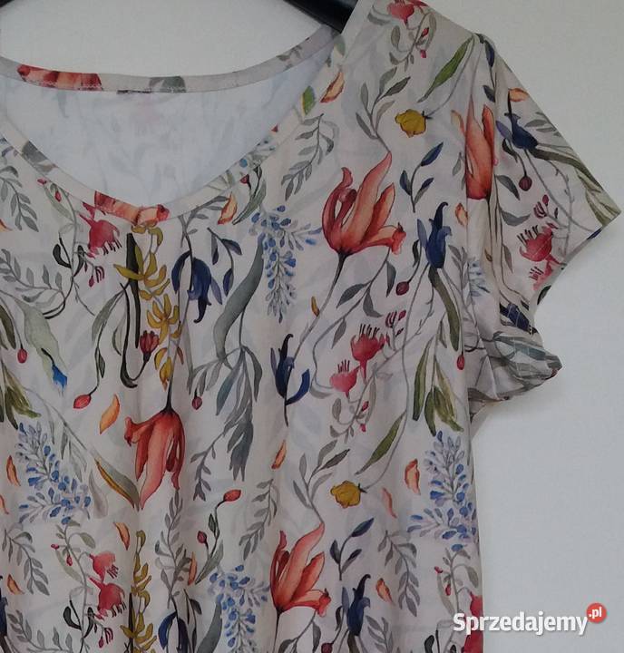 M Kolorowa długa bluzka tunika Gliwice sprzedam