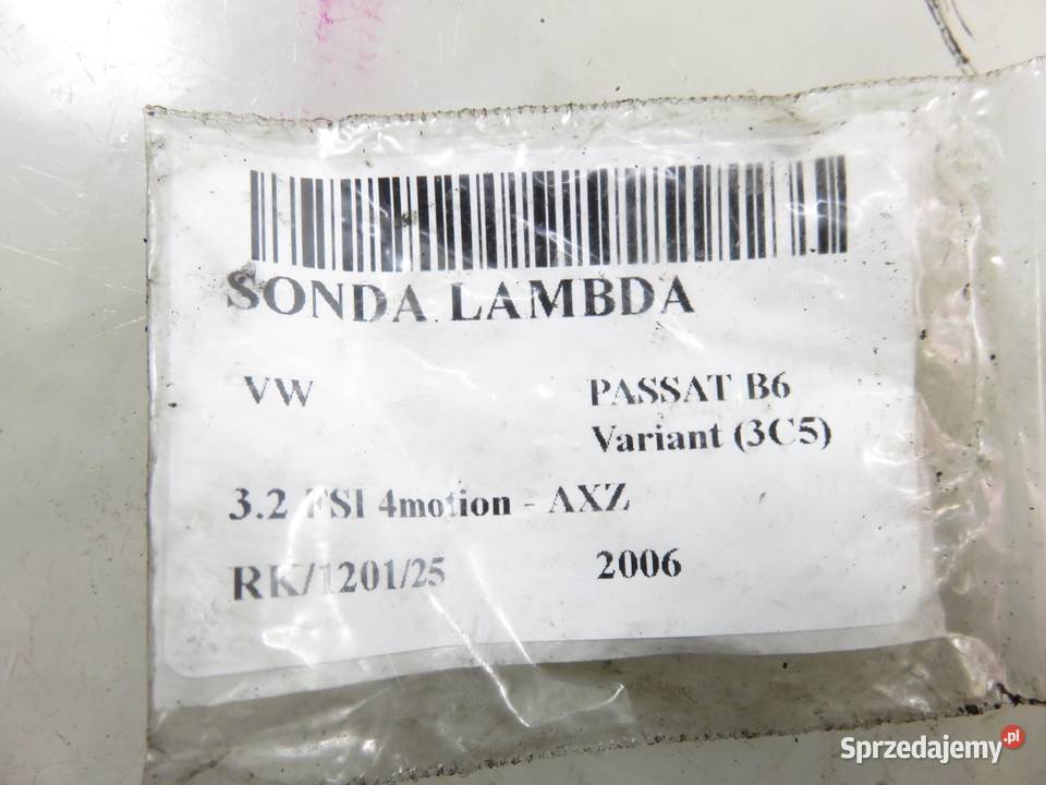 SONDA LAMBDA VW PASSAT B6 32 FSI 022906262AN osobowe Sondy lambda Układ wydechowy