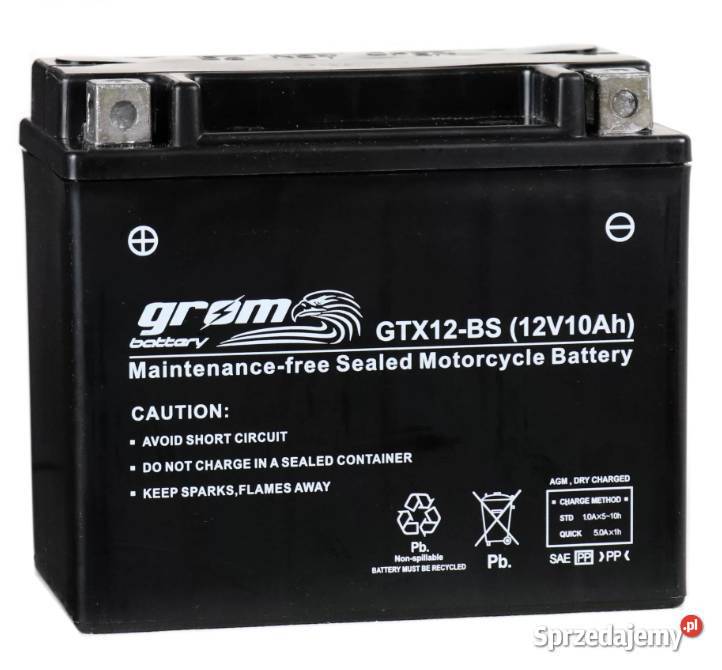 Akumulator MOTO GROM GTX12BS 12V 10Ah 180A