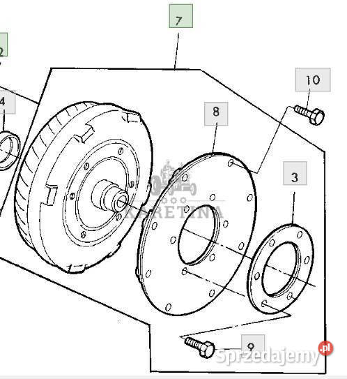 John Deere 3200 3400 Przekładnia Hydrokinetyczna Pozostałe Jastrzębniki