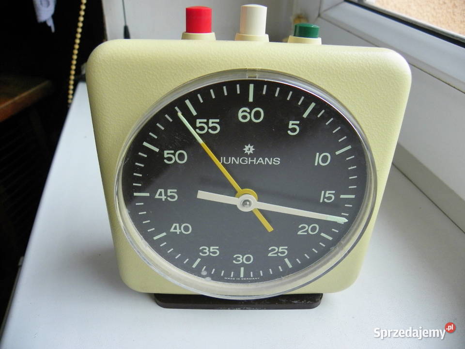 zegar stoper junghans Karchowo
