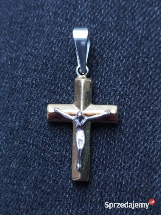 Złota zawieszka krzyżyk Skarżysko-Kamienna
