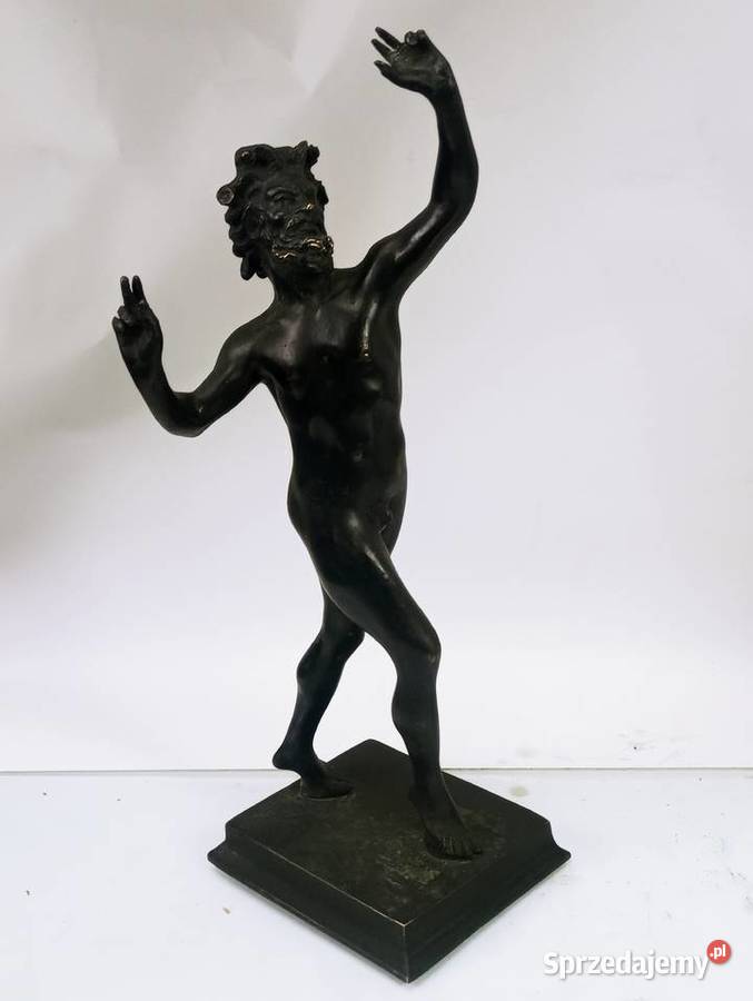 Rzeźba Figura Tańczący Satyr Faun z Pompei 30 Antyki Nowa Sól