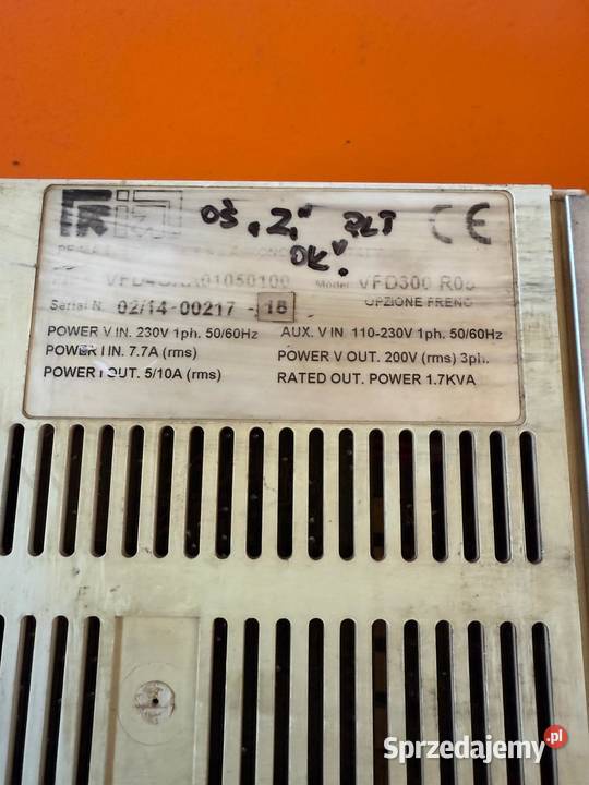 VFD4DRA01050100 DRIVE MODEL VFD300R05 WITH BRAKE dolnośląskie