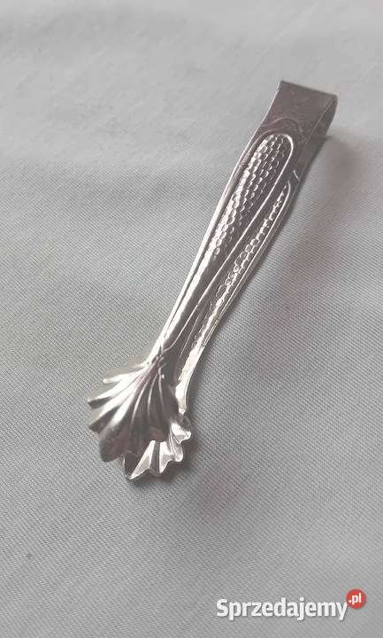 Szczypce do kostek cukrulodu stal niklowana wielkopolskie Koźminek