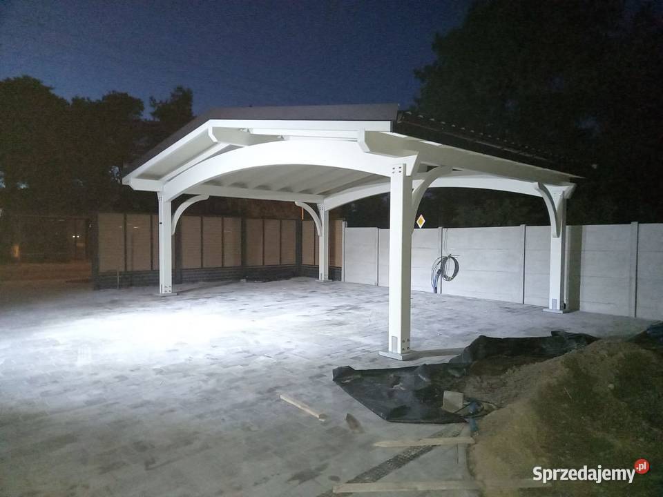 Wiata garażowa drewniana Italia 6M BSH Łącko