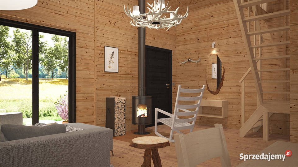 Drewniany domek całoroczny letniskowy 4m9m 1520 Zielona Góra