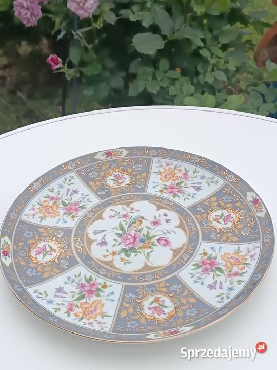 Patera porcelanowa zdobiona kwiatkami małopolskie Gorlice