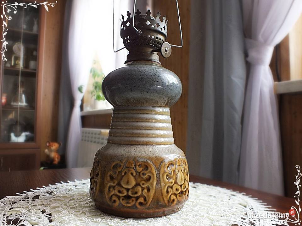 Stara lampa Mysłakowice Polam G10 Oprawa PRL lat Żary