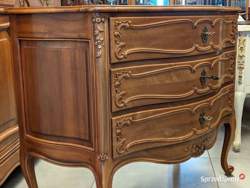 Piękna komoda ludwikowska orzech sklep Dąbrowa Dąbrowa Górnicza