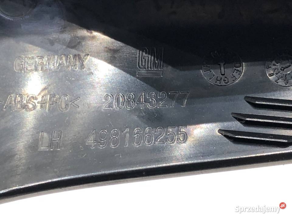 LISTWY DEKOR OPEL ZAFIRA C 498166255 Minivan osobowe