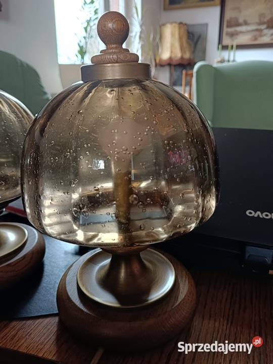 Dwie stare lampki nocne Hillebrand lata 80te