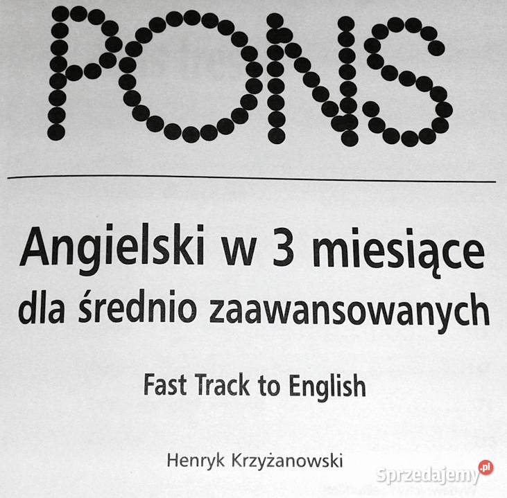 Pons Angielski w 3 miesiące średnio Chełm