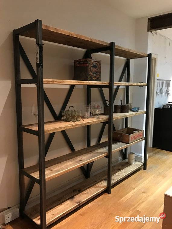 Regał NA WYMIAR książki loft industrialny