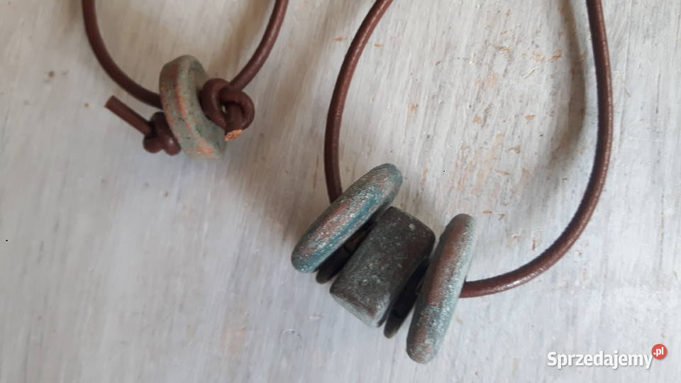 Naszyjnik ceramiczny ręcznie wykonany Otwock