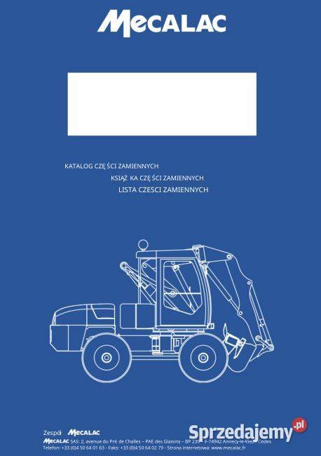 Mecalac 12MTX katalog czesci motoryzacja, transport świętokrzyskie Kielce