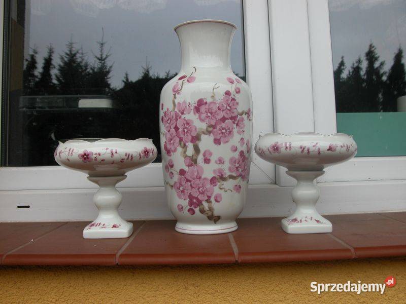 kolekcja starej sygnowanej porcelany wazon i Gorzów Wielkopolski
