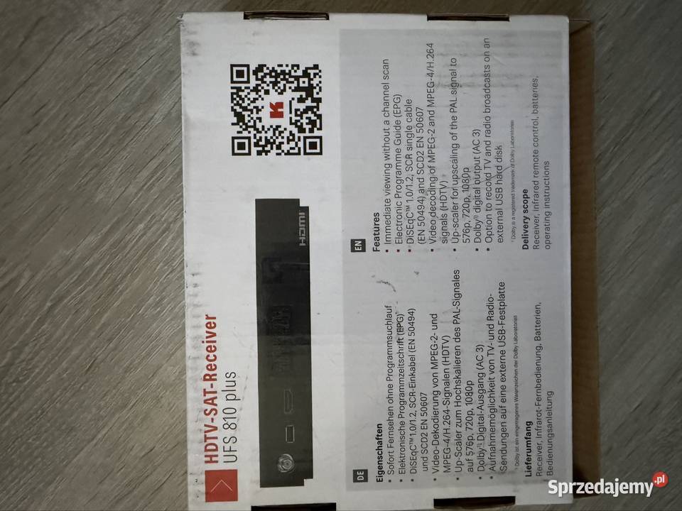 Odbiornik DVBS2 Kathrein UFS 810 plus Funkcja Wrocław