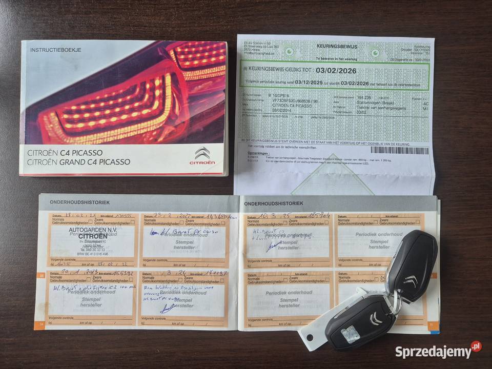 Citroen C4 Picasso 2014r 16B 120 Serwis Full lakier metallic C4 Picasso Góra Puławska sprzedam