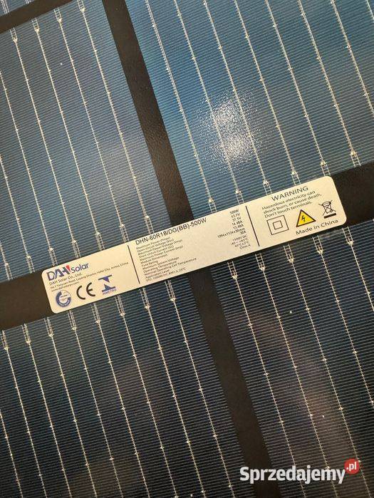Panel Fotowoltaiczny DAH Solar 500W Bifacial małopolskie sprzedam