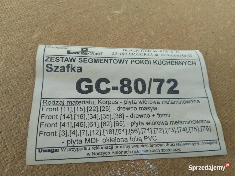 Szafki wiszące 2 sztuki Kuchnia Altanka Ogródek Meble