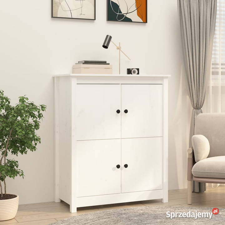Szafka biała 83x415x100 lite drewno sosnowe Warszawa