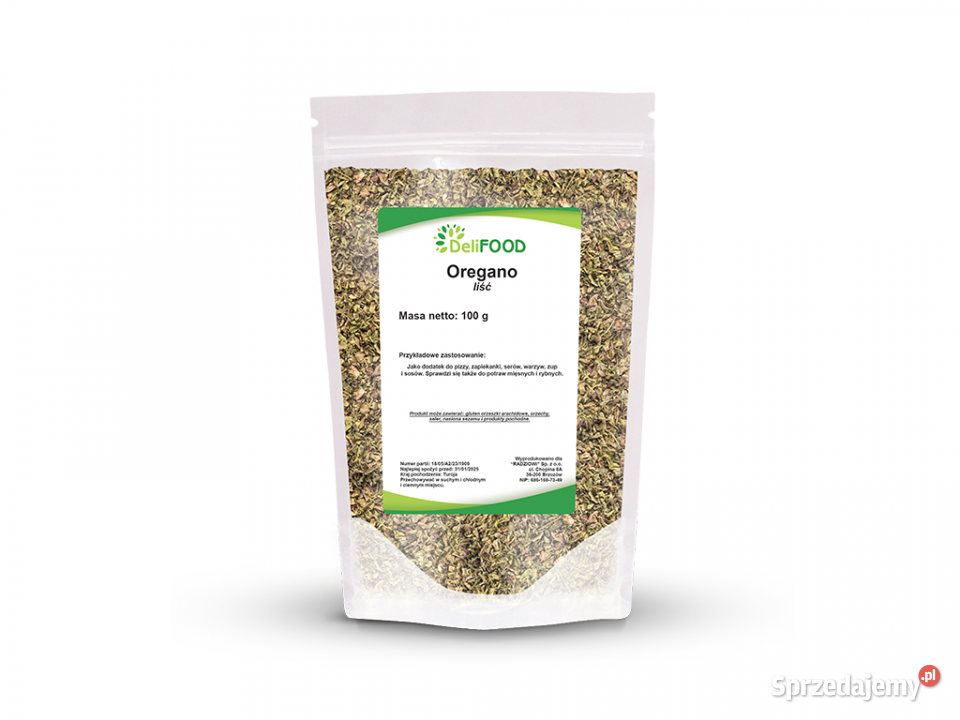 Oregano liść 100g Brzozów