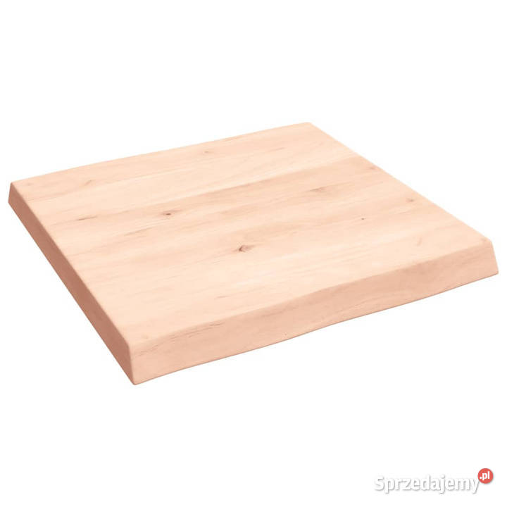 Blat stołu 60x60x26 surowy lity dąb naturalną Warszawa