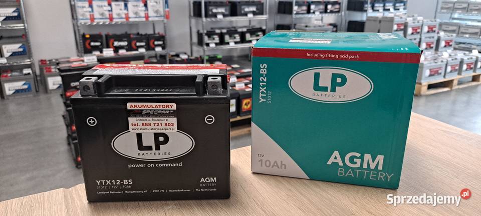 Akumulator moto Landport YTX12BS 12V 10Ah 180A Iława sprzedam