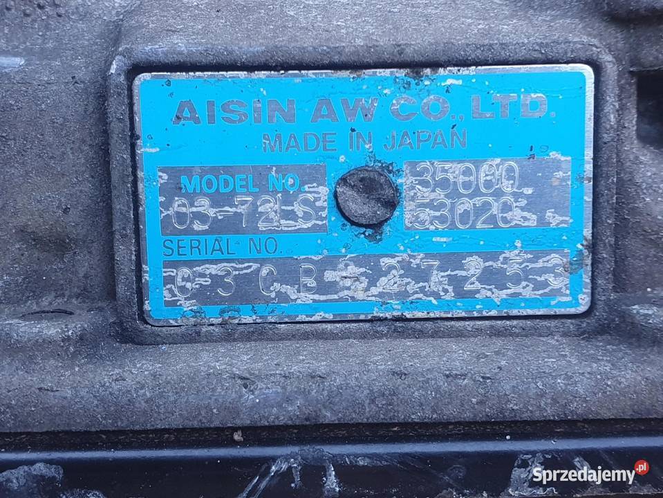 AUTOMATYCZNA SKRZYNIA BIEGÓW Lexus IS200 20 VVTI osobowe lubelskie