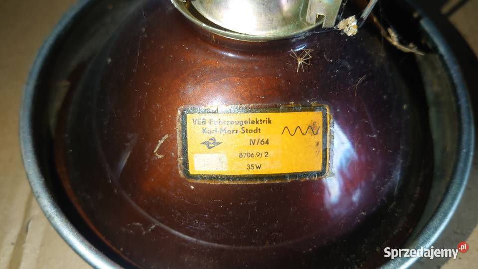 Stara lampa motocyklowa niemiecka