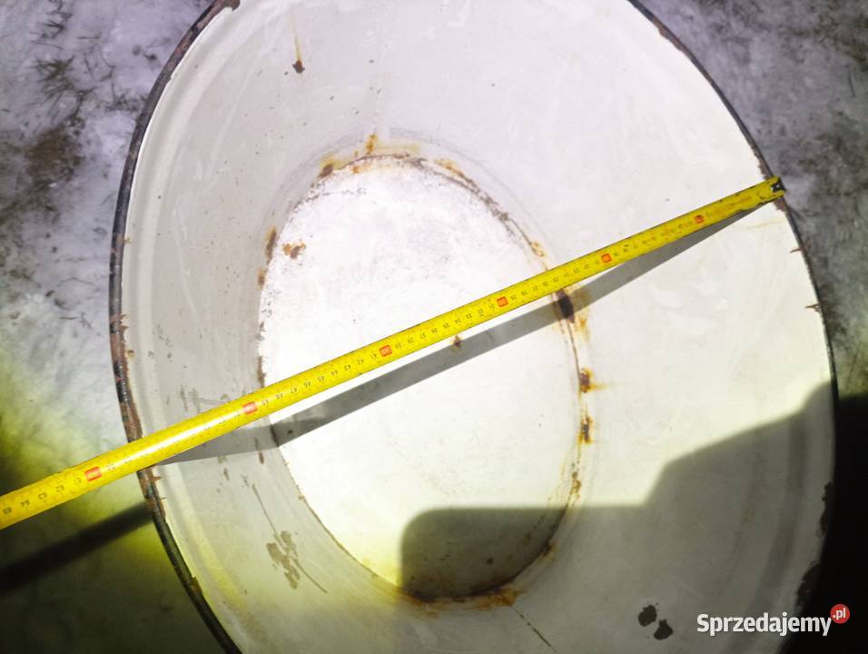 Wanienka emaliowana PRL niebieska Pojemniki na żywność kujawsko-pomorskie Chełmno