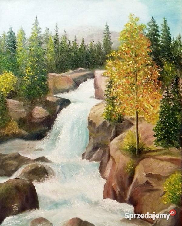 Obraz olejny Wodospad Lublin