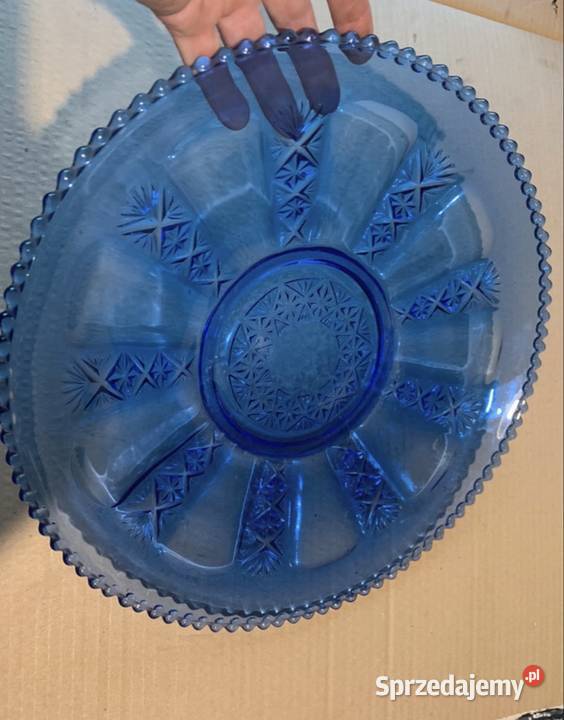 Duży dekoracyjny talerz średnica 32 Mszana